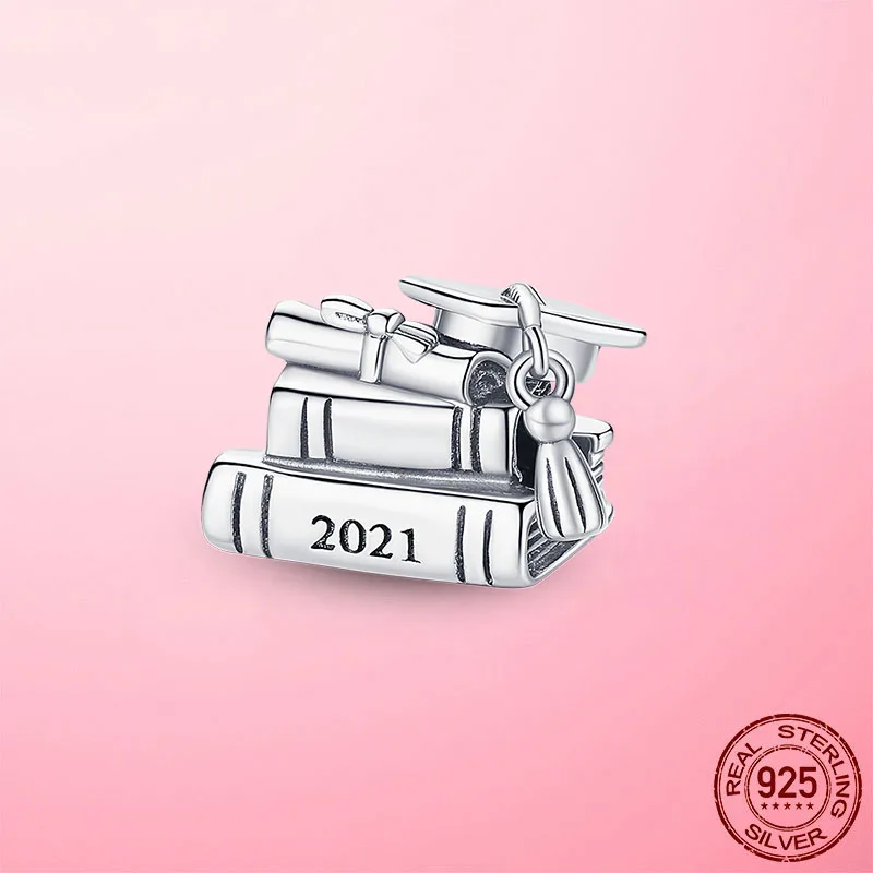 

Новинка 2022, серебряные подвески в подарок, искусственные серебряные бусины на выпускной, подходят для оригинальных шармов, браслетов, сереб...