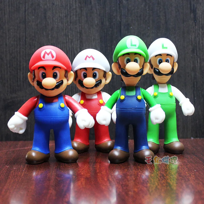 

Super Mary Series Action Toy Figure Mario Bros Luigi Yoshi Cute Doll Insert for Kids Birthday Party Cake Decoration Supplies