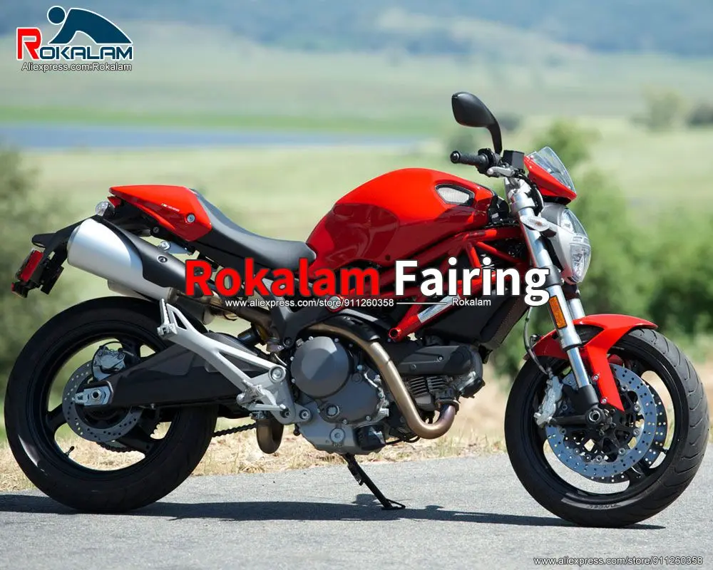 

Послепродажные Обтекатели для Ducati 696 795 796 M1100 2009 2010 2011 2012 2013 Красный Кузов мотоцикла (литьё под давлением)