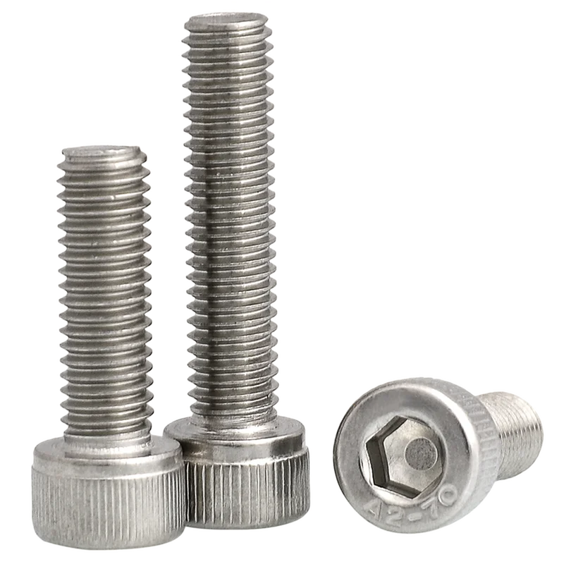 20pc M4 M5 M6 Allen Bolt A2 304 Stainless Steel Socket Head Cap Screws Hexagon Hex Thread DIN 912 L=8-50mm 16mm 20mm | Обустройство