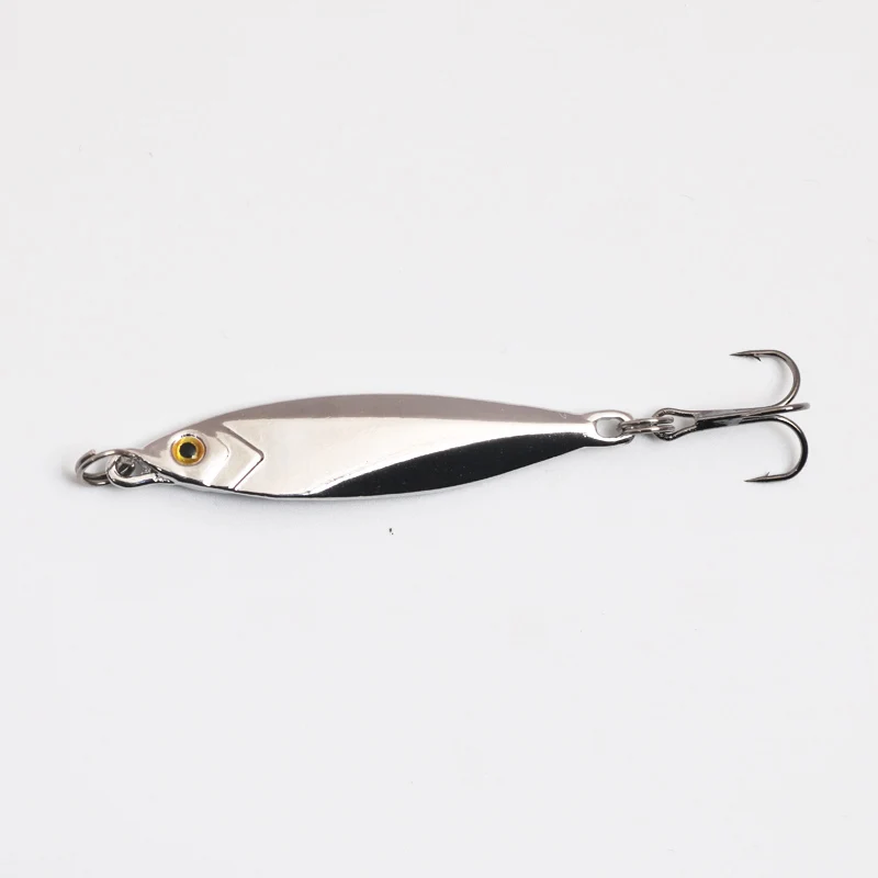 POETRYYI 1pcs Metal Sliver 12g/16g/22g Spoon Fishing Lure Hard Bait Sequins with Treble Hook Wobbler Spinner 50