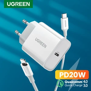 Ugreen pd20w usb charger for iphone 12 pro 11 x 8 usb c fast charger quick charge 4. 0 3. 0 for xiaomi huawei phone pd charger 9 charger Item image
