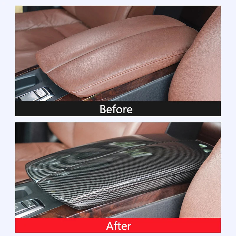 Аксессуары подлокотник из натурального углеродного волокна Защитная Наклейка