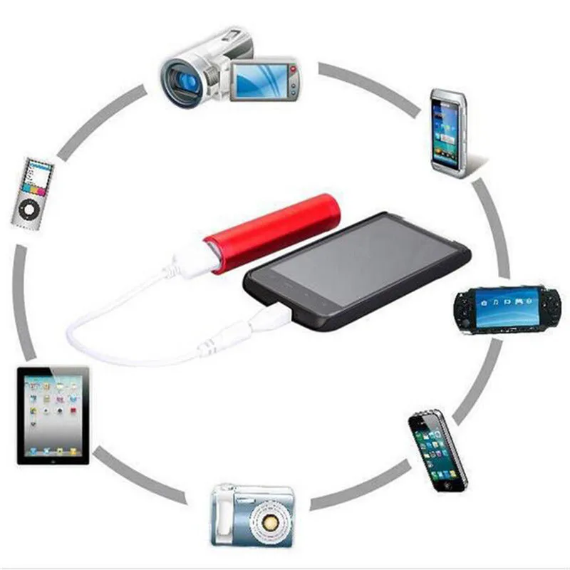 Портативный внешний USB блок питания 2600 мАч 18650 батарея коробка DIY мобильный