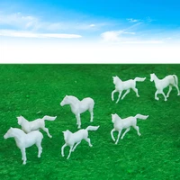 abs white model horse 187 ho scale painted farm animals for railway building train layout