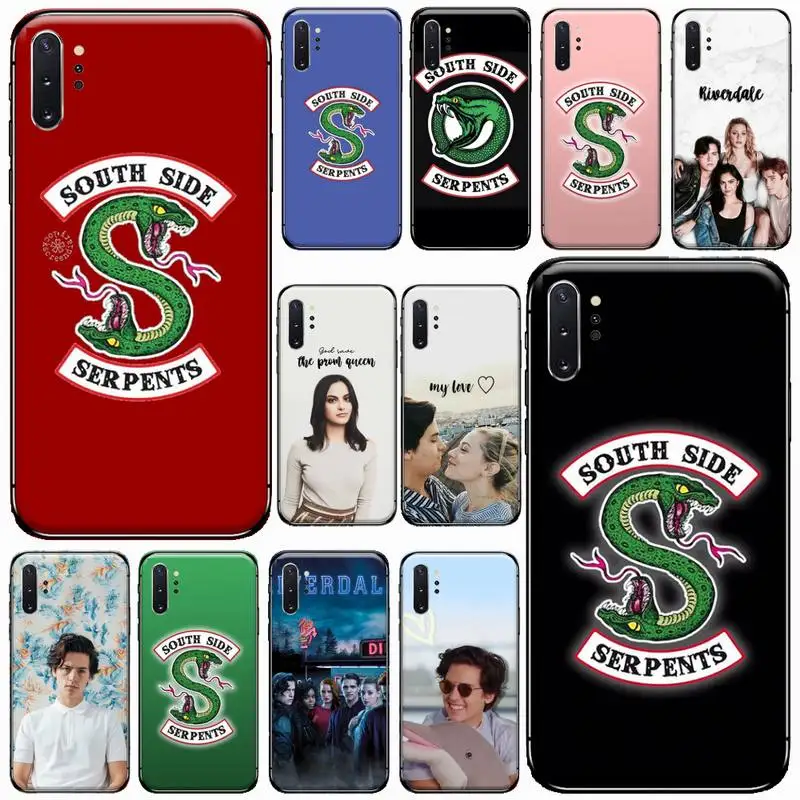 

American TV Riverdale Southside Serpent Phone Case For Samsung Galaxy S8 S9 S10 Plus S10E Note 3 4 5 6 7 8 9 10 Pro Lite cover