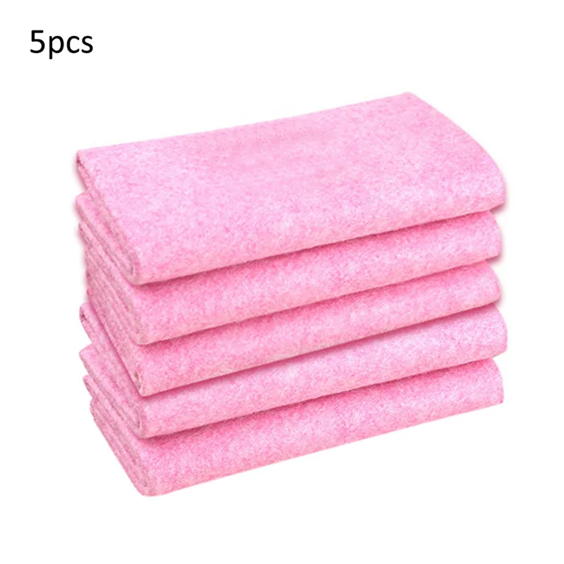 

Kitchen Daily Dish Towel Dish Cloth Kitchen Rag Non-stick Oil Thickened Table Cleaning Cloth Absorbent Scouring Pad