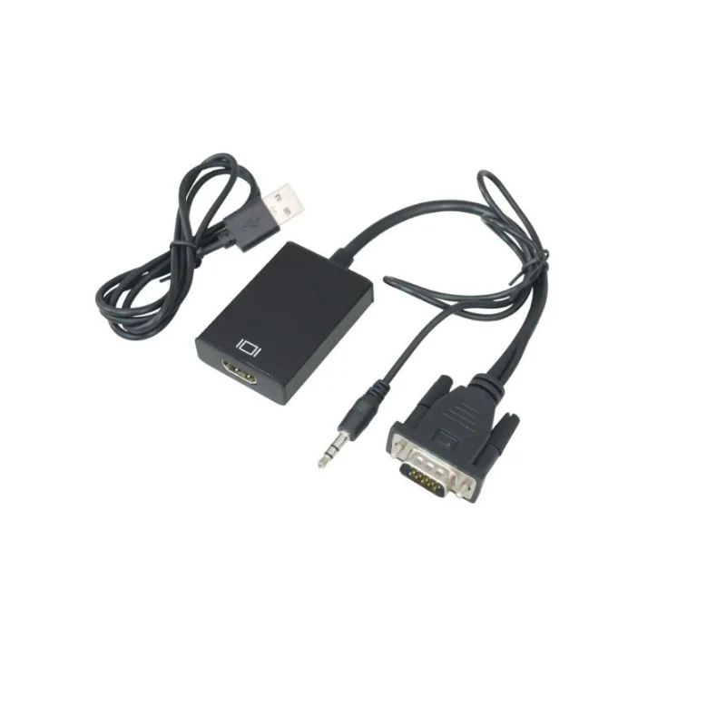 Простой Компактный адаптер USB 1080P с аудиовыходом 3 5 мм для ноутбуков ПК ТВ HD