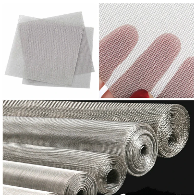 

3PCS/50 mesh stainless steel wire mesh Food Filter Metal Net Filtration Woven Wire Sheet Screening Filter Home Kitchen Strainers