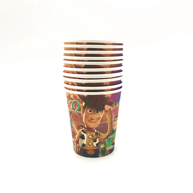 

20Pcs/40Pcs Toy Story High Quality Party Decorations Supplies Toy Story Birthday Party Paper Cups Plates Party Supplies Set