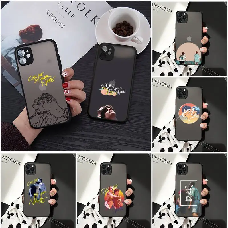 

Call Me by Your Name divine love Phone Cases Matte Transparent for iPhone 7 8 11 12 s mini pro X XS XR MAX Plus cover funda