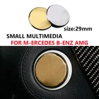 1 шт. автомобильные аксессуары для интерьера, 29 мм наклейка на автомобильную кнопку дерево для Mercedes benz AMG W204 W203 W212 W211 W124 W210
