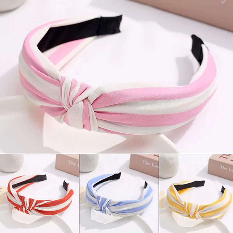 

TWDVS Elasticity Cross Hair Bands Turban Girls Striped Headband Fabric Floral Hair Band Ladies Hoop Women Hair Accessories