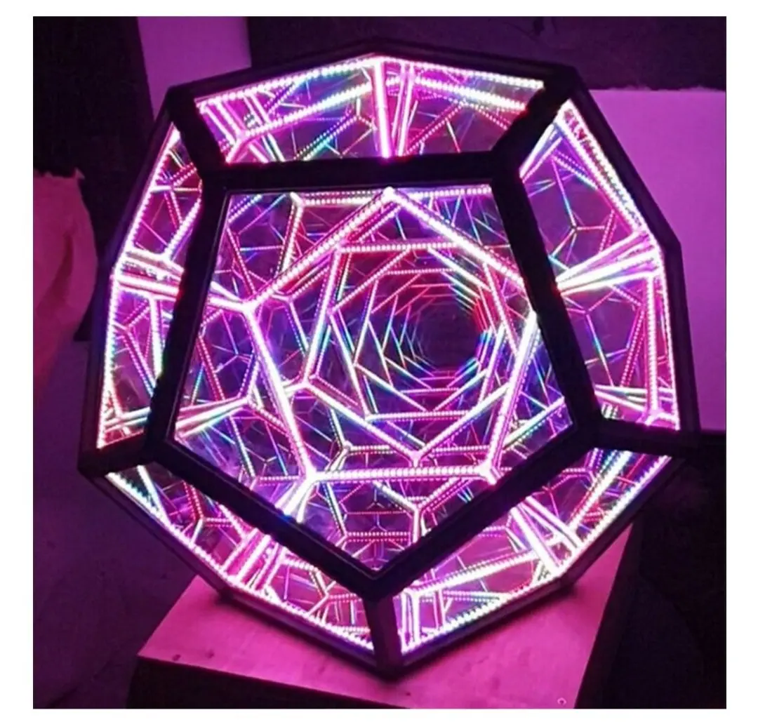 Ловушка Orb DIY LED Infinity Dodecahedron Рождество Хэллоуин украшение Mirror креативные крутые