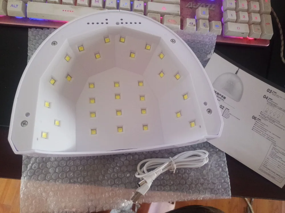 SUN1 48 Вт УФ-светодиодный светильник для ногтей, 3 таймера, светодиодный usb-разъем, лампа для ногтей, Гель-лак, Сушилка для ногтей, лампа для ногтей, светодиодная лампа для маникюра