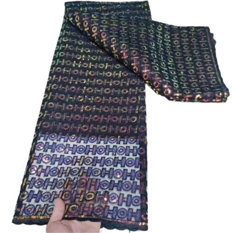 

2021 High Quality Nigerian Lace Fabric Embroidery French Big Stones African Lace Fabric Weaving Design Green Sequins Lace Fabric