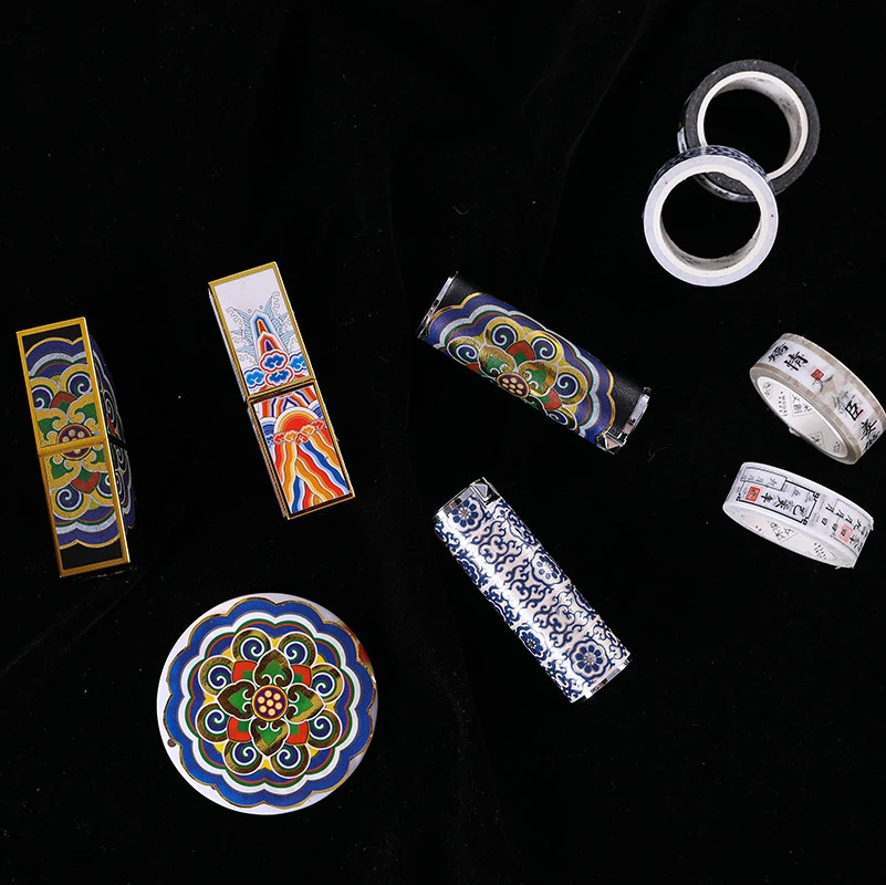 Старинный дворец фольга Васи лента широкая бумажная клейкая помада Декор