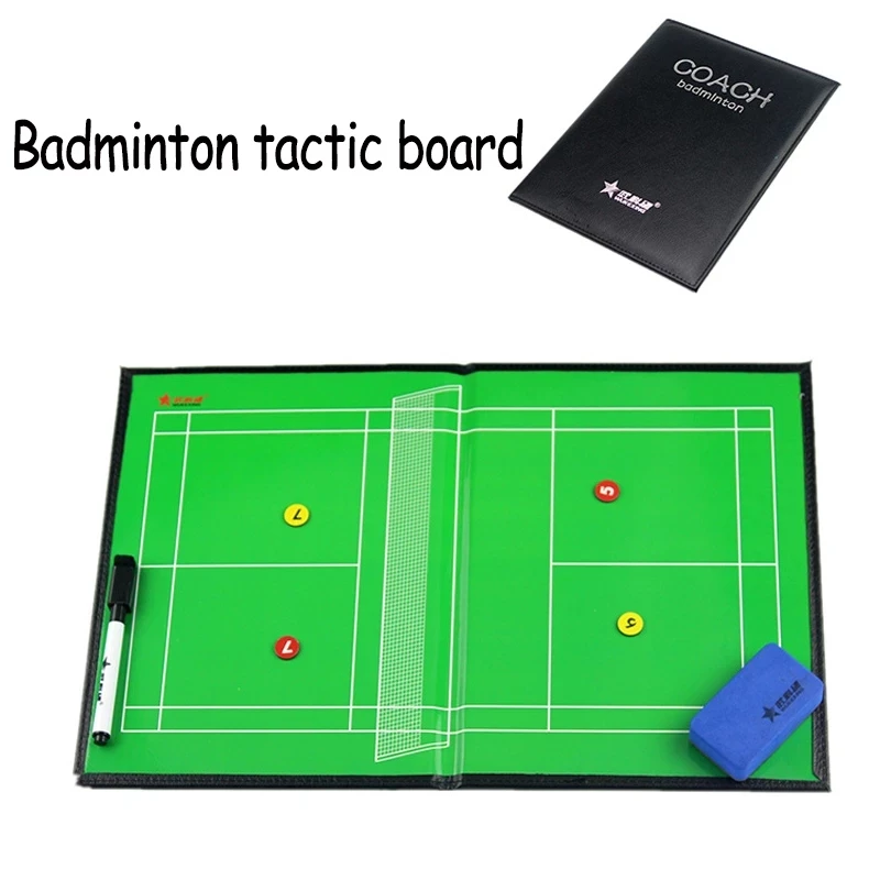 Foldable Badminton Magnetic Trainning Assisitant Equipments Football Soccer Ball Tactical Board BadmintonTactics Coach Board
