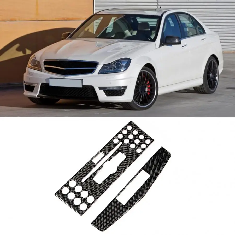 2 шт. накладки на панель навигации автомобиля Mercedes W204 2005 2006 2007 2008 2009 2010-2012 |