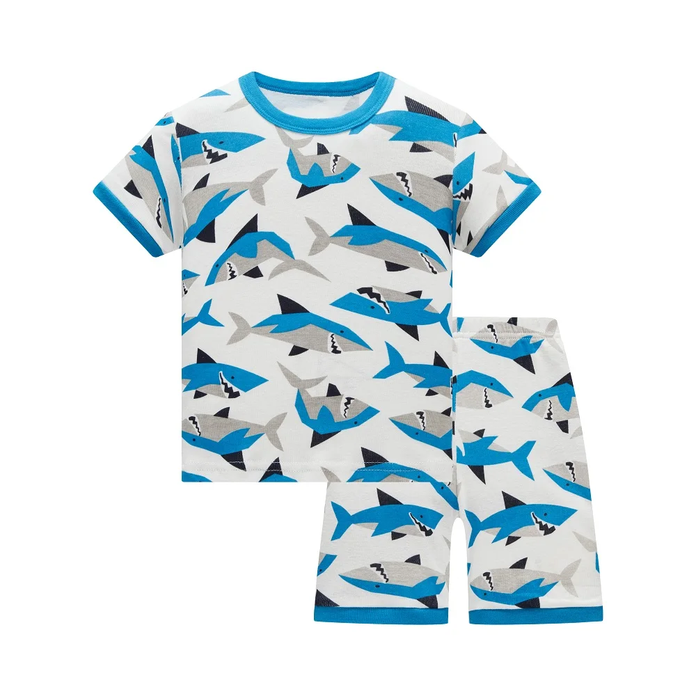 

Baby Boys Heat Pajamas Kids Shark Dinosaur Animal Pijama Sets Children Cotton Long Sleeve Nightie Boys Cartoon Pyjama Sleepwear