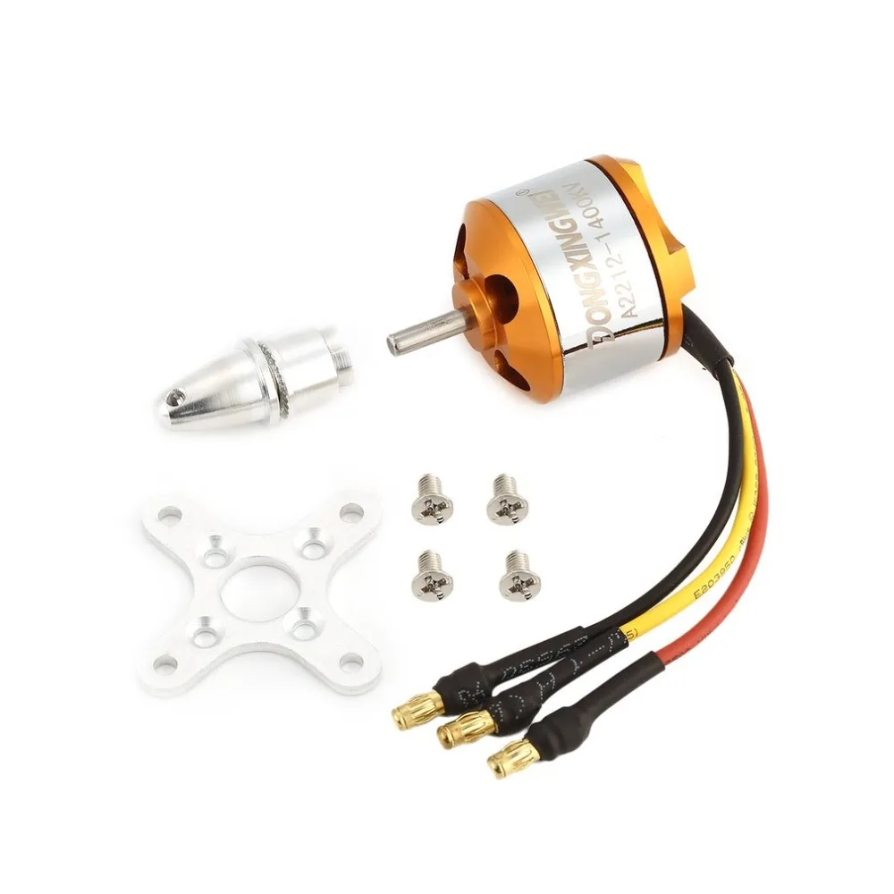 

DXW A2212 2212 1000KV/1400KV 2-4S 3.17mm Outrunner Brushless Motor for RC FPV Fixed Wing Drone Airplane 1047/9050 Propeller