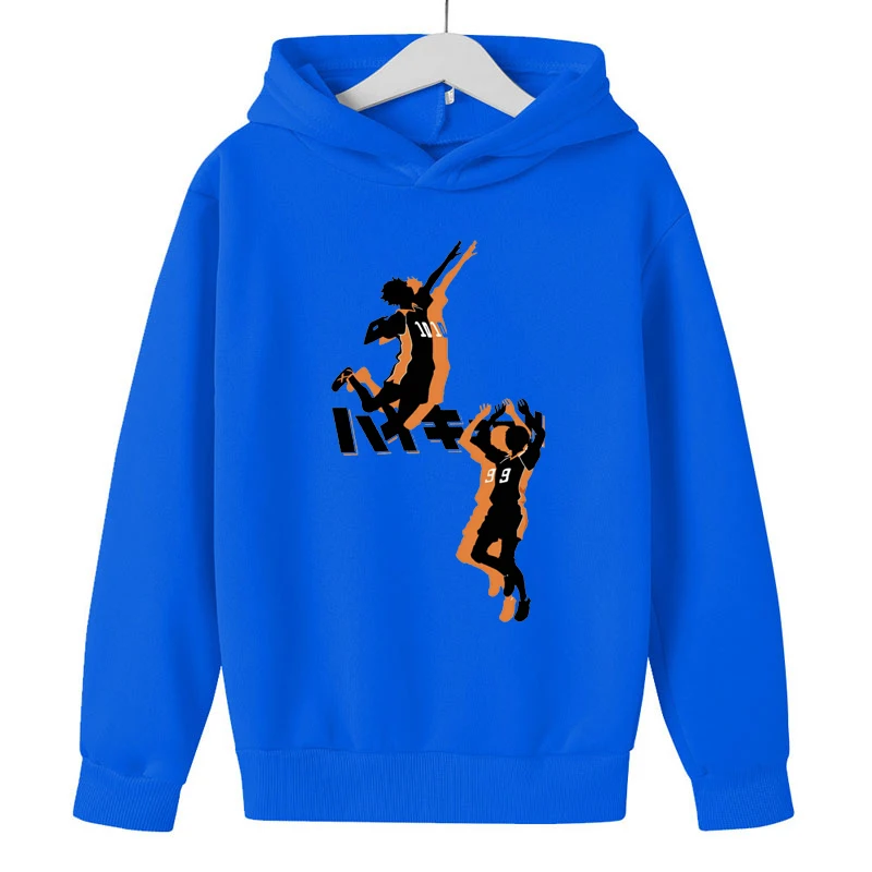 

Japan Anime Haikyuu Karasuno High School Kageyama Tobio Funny Kids Hoodie Hip Hop Graphic Sweatshirt Children's Streetwear Hoody