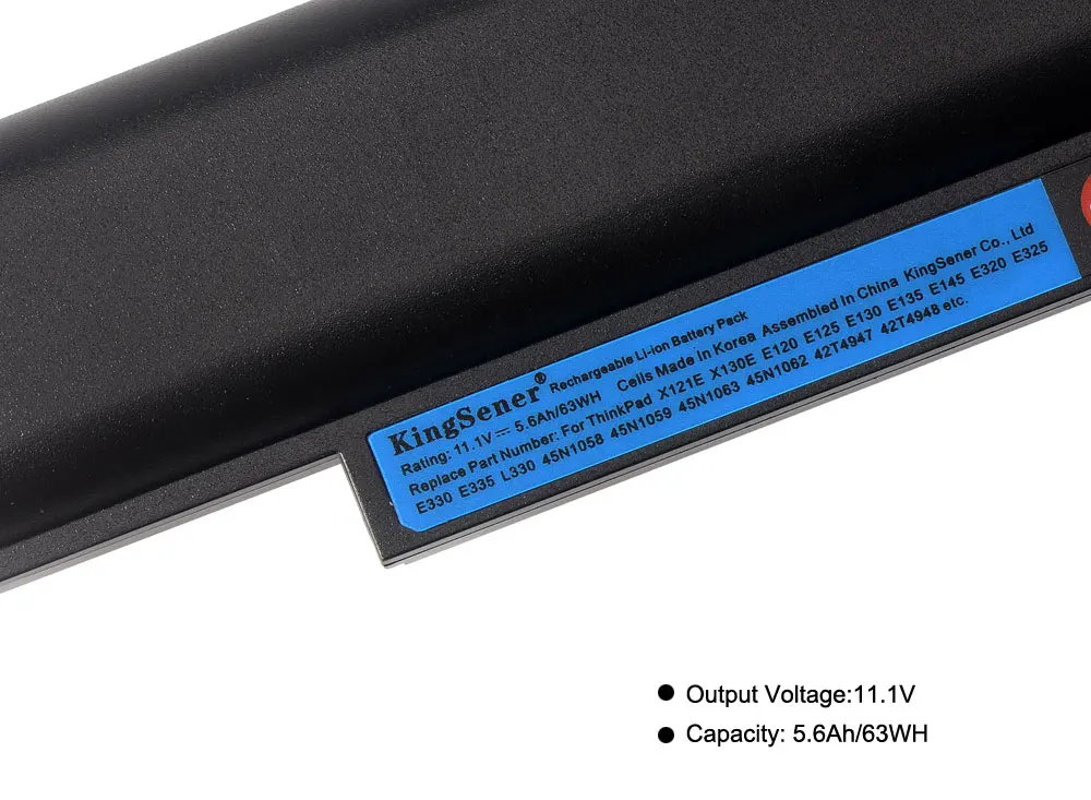 kingsener x121e x130e battery for lenovo thinkpad e120 e125 e130 e135 e145 e320 e325 e330 e335 l330 45n1058 45n1059 x131e x140e free global shipping