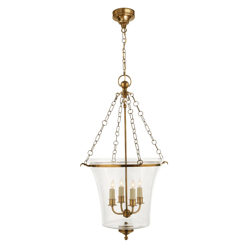 Простой американский стиль гостиной в форме колокольчика медная стеклянная