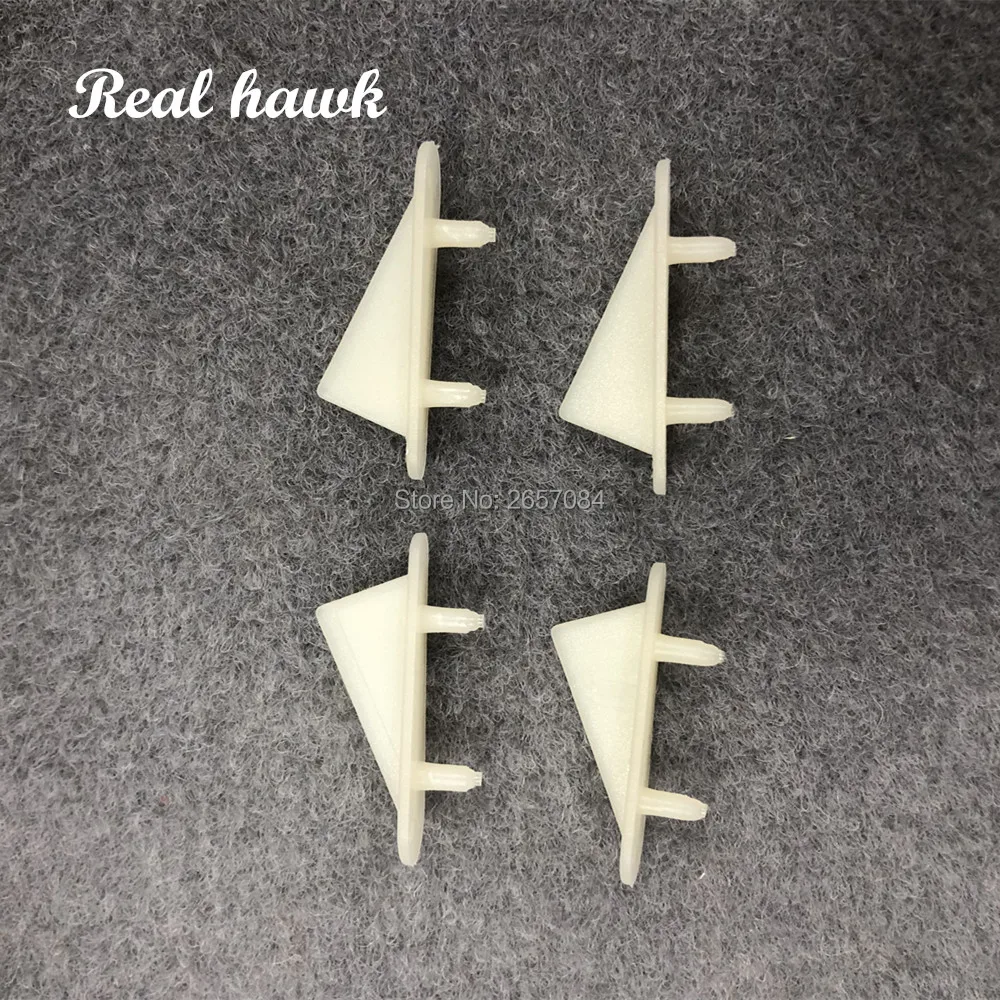 4 шт. белый треугольный нейлоновый фиксированный наконечник протектор крыла