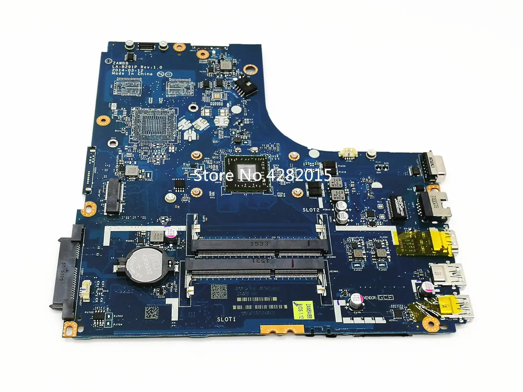 

Free shipping ZAWBB LA-B291P REV:1.0 Laptop motherboard For Lenovo B50-45 Main board with A6-6310 CPU 100% Tested Working