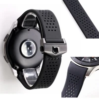 22mm silicone rubber strap for samsung galaxy 46mm s3 s4 waterproof sports breathable watch strap bracelet band wristband