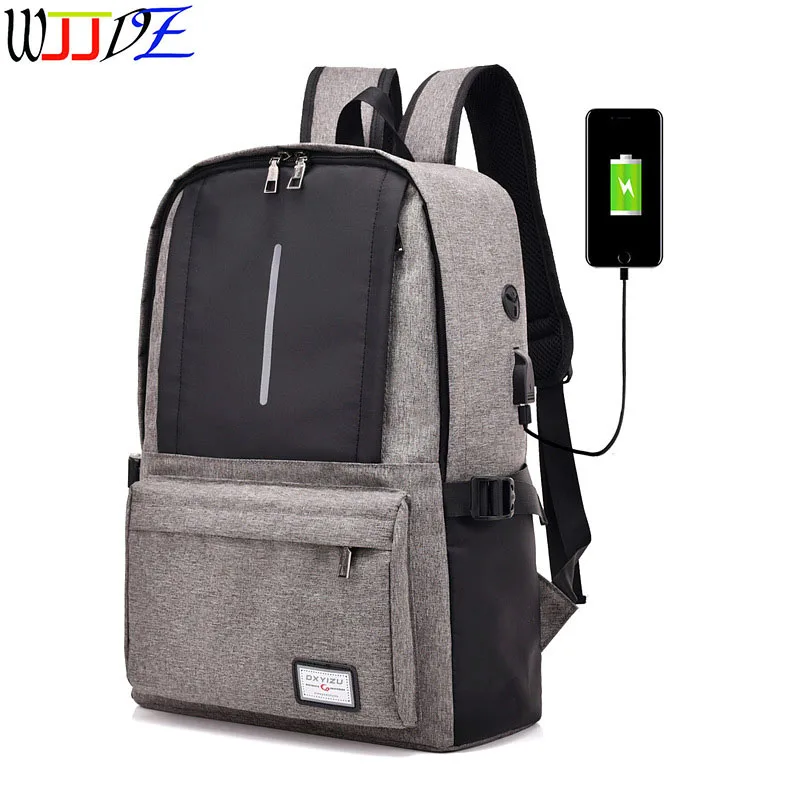 

Деловой рюкзак для ноутбука 15,6 дюйма, дорожный рюкзак, вместительные деловые сумки с USB-зарядкой, сумки для колледжа и школы WJJDZ