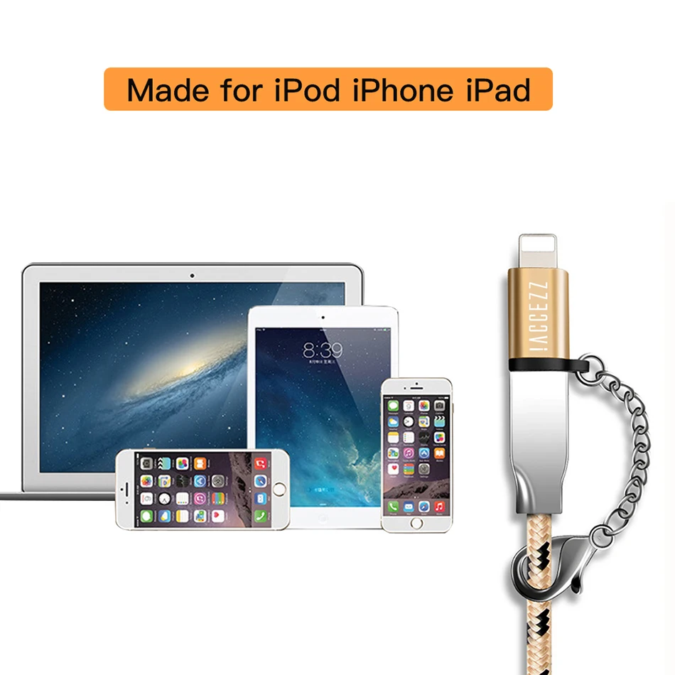 ACCEZZ Micro USB Женский адаптер для освещения для iphone X XS XR 6S 7 5 Plus синхронизация данных Зарядка OTG конвертер с брелоком