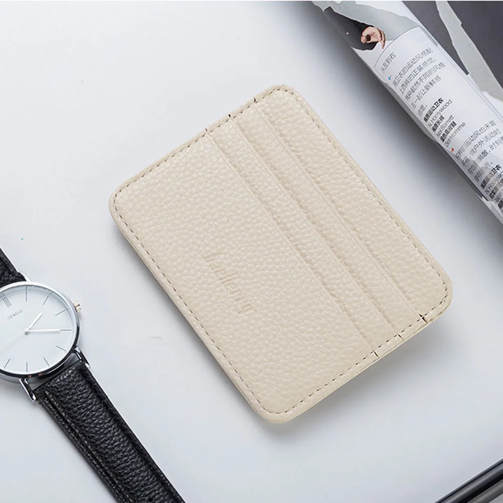 

2021 New RFID Blocking Men's Leather Wallet Slim Credit Card Holder Business Male Portable Mini Travel Purse For Man Woman
