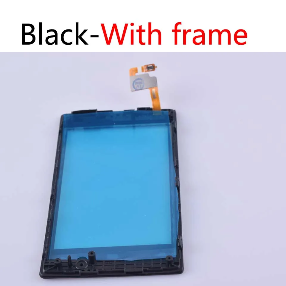 With frame-No tool Для Nokia Lumia 520 N520 сенсорный экран панель дигитайзер сенсор Переднее стекло Внешний сенсорный экран Замена 4,0 дюймов - Цвет: With frame-No tool