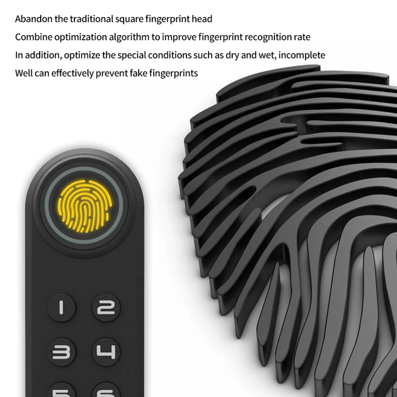 

F20V Keyless Fingerprint Password Drawer Office Cabinet Electronic Coded Lock Smart Finger Print Door Lock