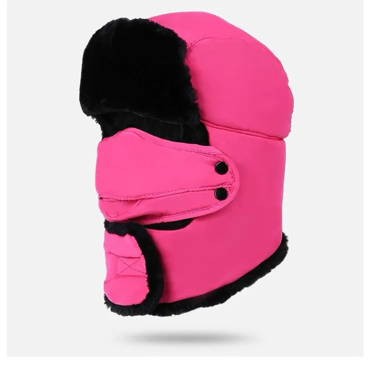 2019new winter plus cotton padded earmuffs Lei Feng hat outdoor men and women cold protection cap