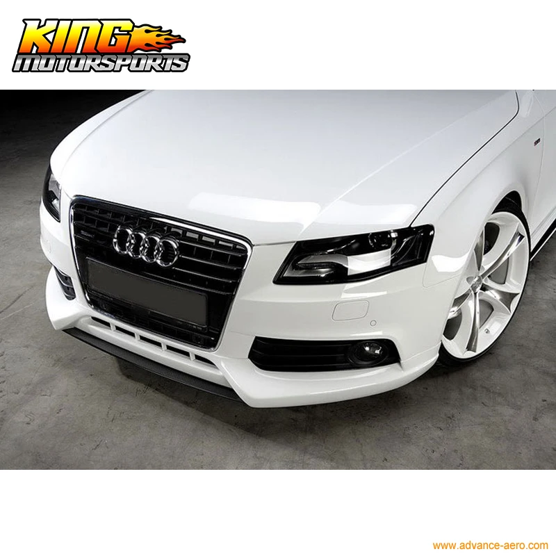 Подходит для AUDI A4 B8 2009 2012 годов передний бампер спойлер искусственная