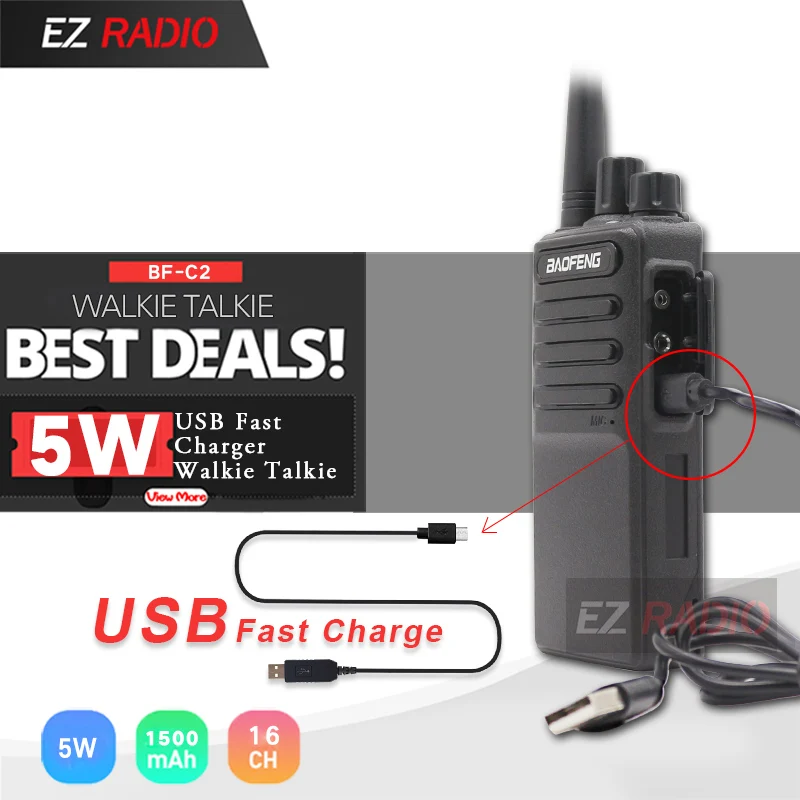 Горячая 2019 Baofeng BF V9 C2 радио для быстрой зарядки с usb портом Зарядное устройство иди