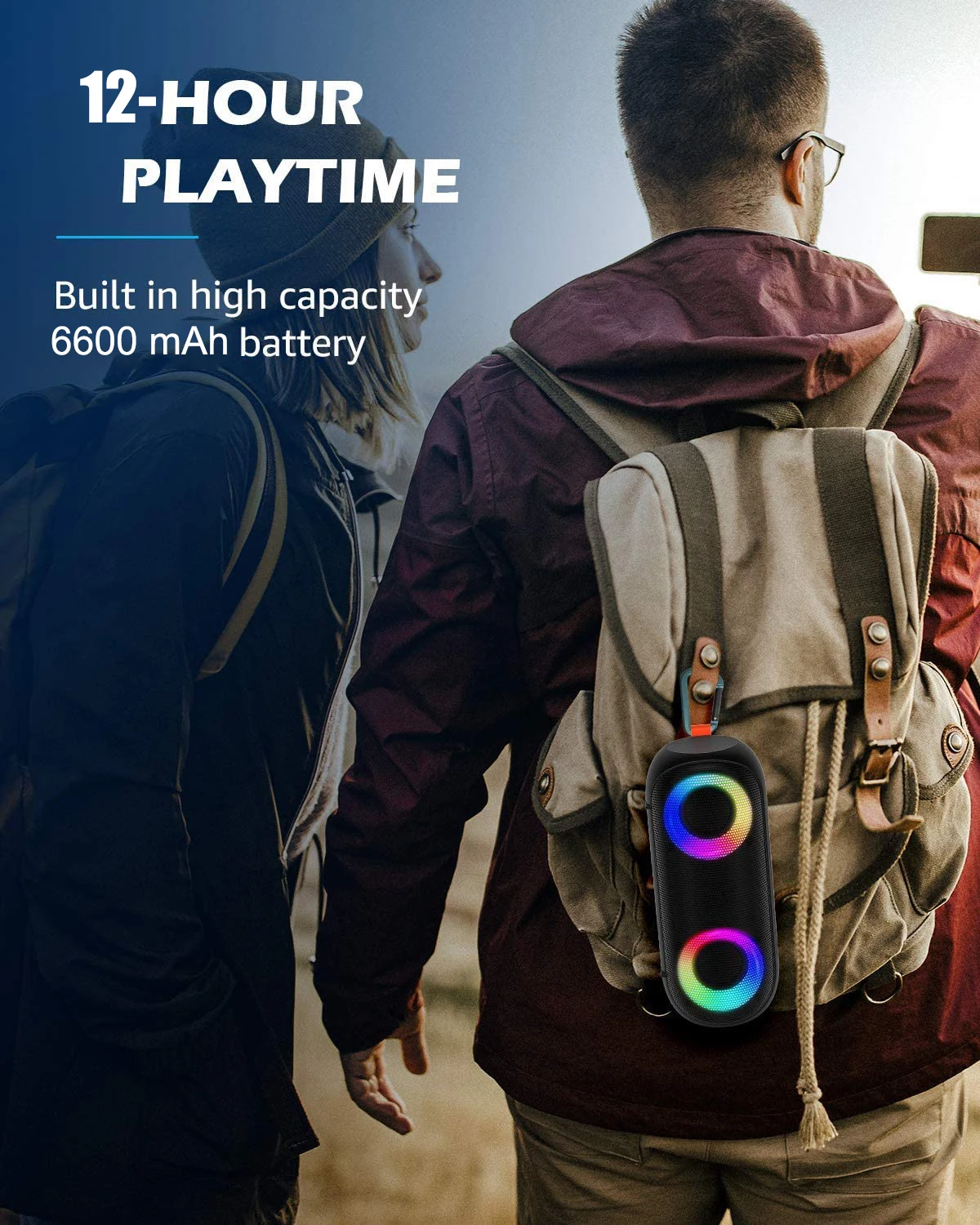 xdobo vibe 50w portable wireless bluetooth speaker colored lights deep bass with subwoofer ipx5 waterproof soundbox music center free global shipping