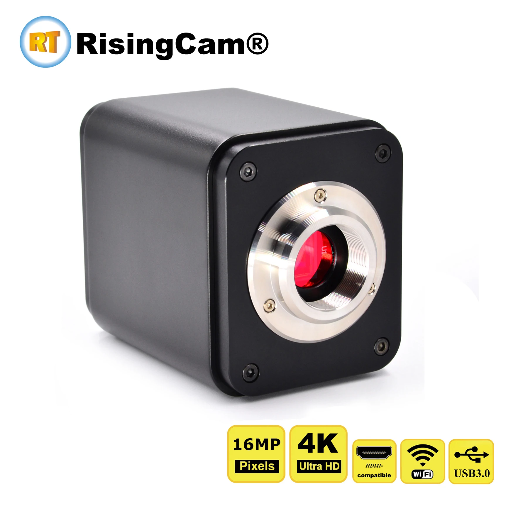 Цифровой микроскоп 4K Ultra HD 16mp HDMI совместимый с USB Wi Fi выходом порта GE камера