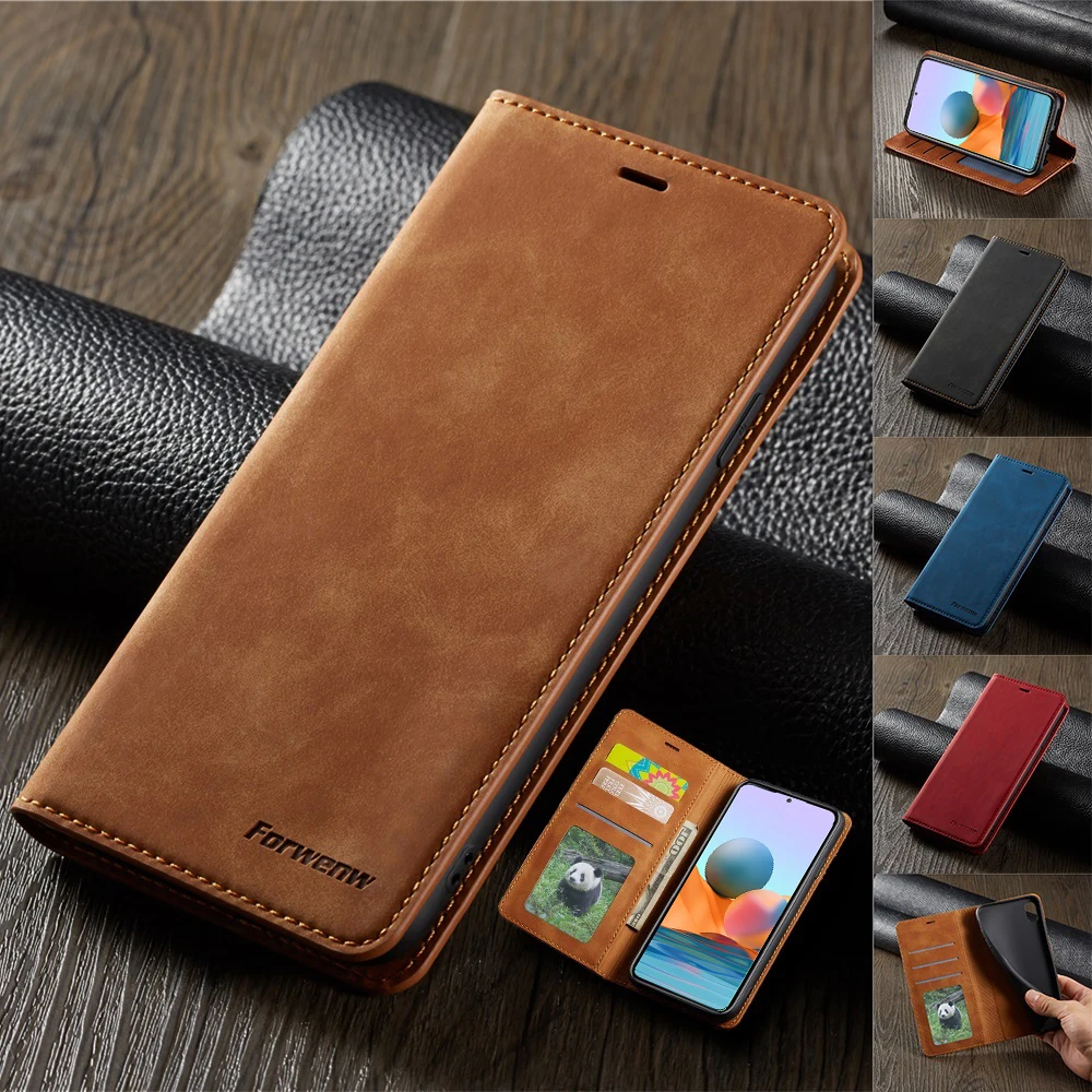Кожаный чехол книжка для Xiaomi Poco X3 M3 10T Lite Redmi Note 10 9A 9C 9S 9 8 7 Pro Max|Чехлы-портмоне| |