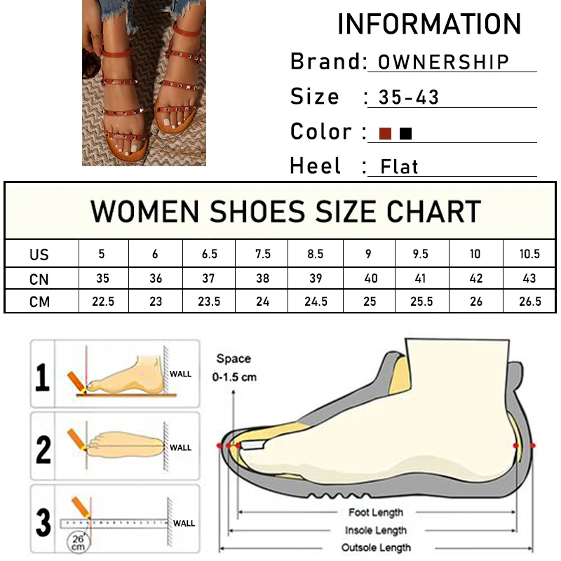 

2021 Women Peep Toe Buckle Rivet Fashion Sandals Woman Outdoor Party Transparent Flat Female Casual Shoes Ladies Big Size 43