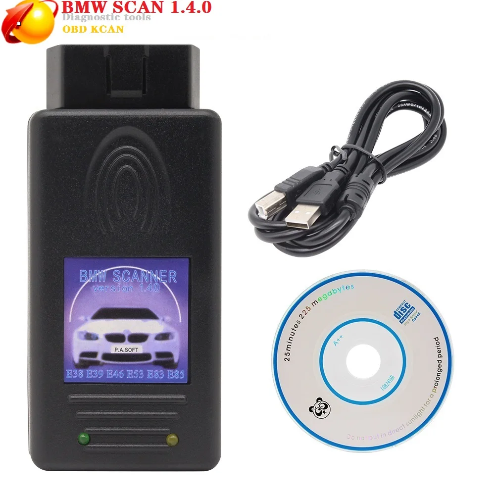 Новый для BMW Сканер 1.4.0 чип FTDI OBD OBDII USB Диагностический Интерфейс мульти Функция
