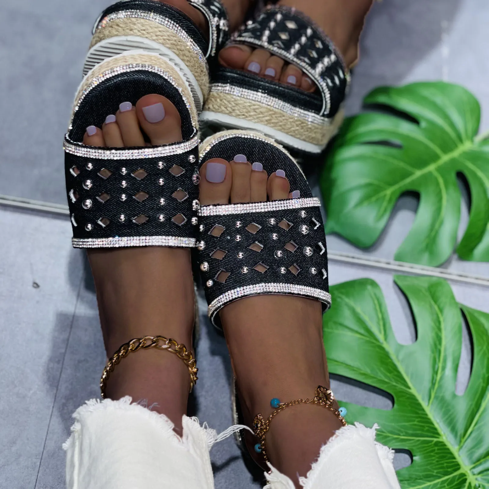 

Summer Women Wedge Slippers Platform Flip Flops Soft Comfortable 2021 Newest Casual Shoes Outdoor Beach Sandals Ladies Slides