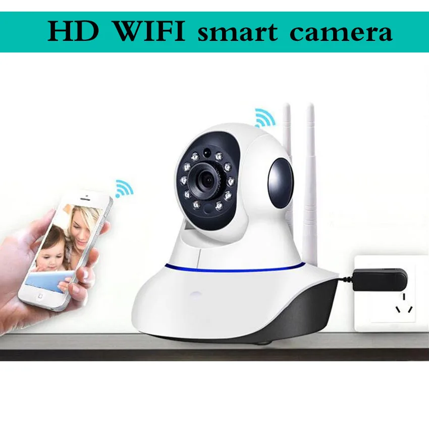 

PTZ Wifi IP Camera IR-Cut Night Vision Two Way Audio CCTV Surveillance 1MP HD 720P Smart Camera SD Card View