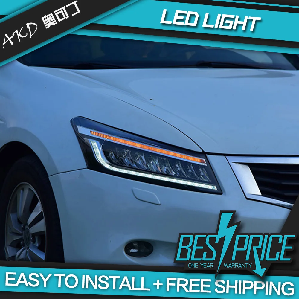 АКД автомобилей Тюнинг головной светильник для Honda Accord G8 2008-2012 s полный