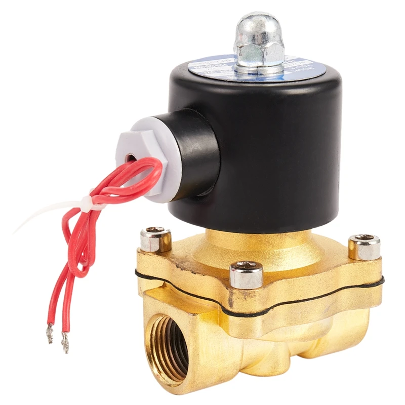 

220V DN15 1/2in Electric Normal Closed Valve Electromagnetic Valve for Water Oil Air Gas Accessories