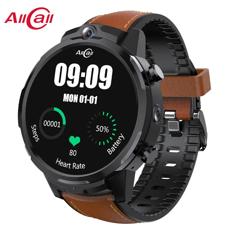 

ALLCALL абудьте GT2 Android 7,1 Смарт-часы Для мужчин 1,6 "круглые Face ID MTK6739 4 ядра, 3 Гб оперативной памяти, 32 Гб встроенной памяти, 4G Smartwatch двойной 5.0MP Каме...