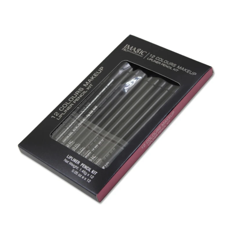 12 шт./компл. разноцветные вечерние подводки для губ Карандаш функциональный